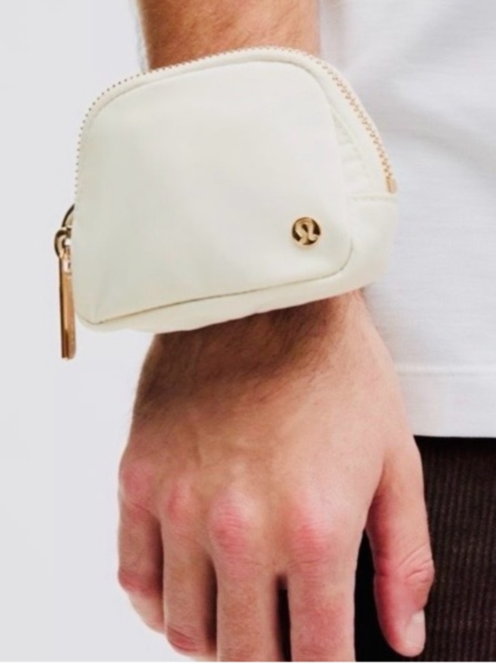 Lululemon Everywhere Belt Bag Nano- Bone/Gold NWTâ